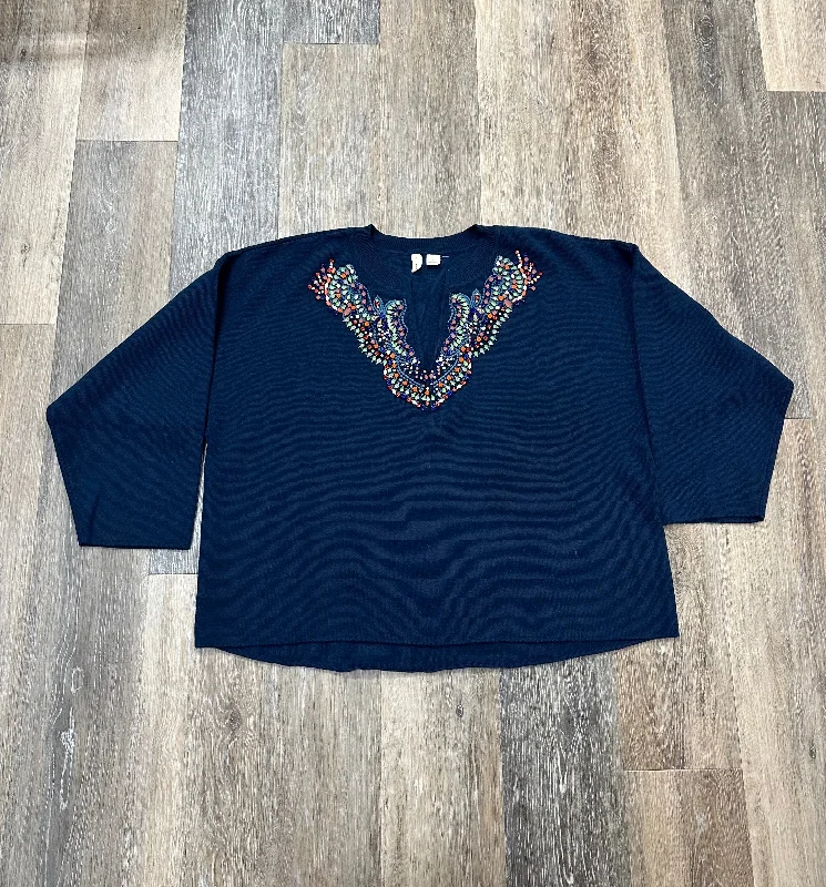 Sweater By Moth In Navy, Size: Xl