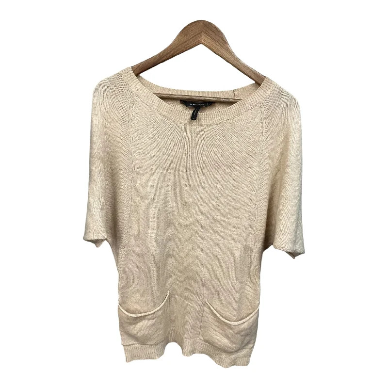 Sweater Short Sleeve By Bcbgmaxazria In Beige, Size: Xs