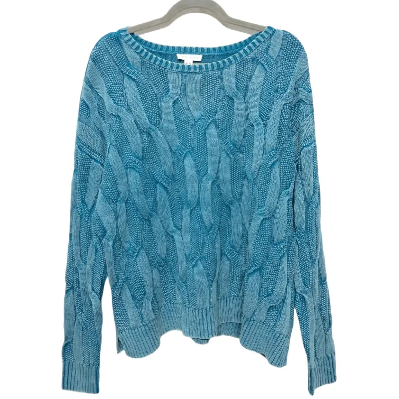 Sweater By Clothes Mentor In Blue, Size: L