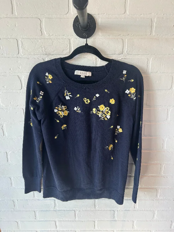 Sweater By Loft In Blue & Yellow, Size: S