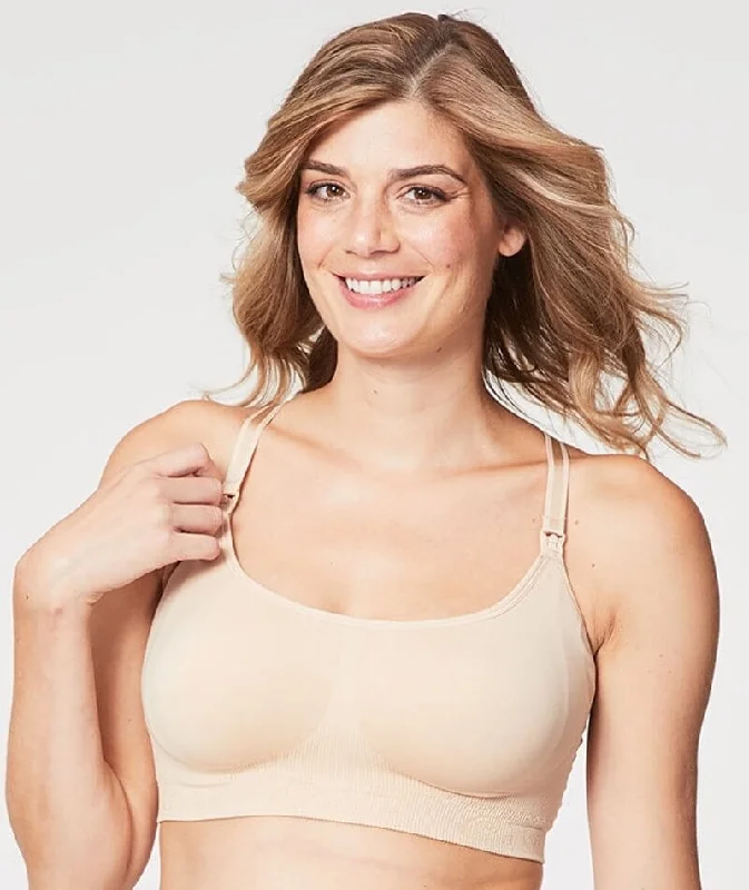 Cake Maternity Cotton Candy Seamless Sleep & Yoga Wire-Free Nursing Bra -  Nude