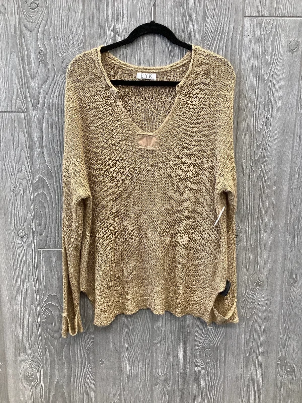 Sweater By Clothes Mentor In Tan, Size: Xl