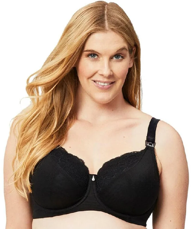 Cake Maternity TimTams Flexi Wire Lace Nursing Bra -  Black