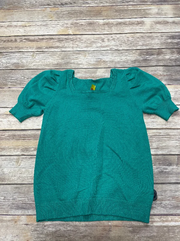 Sweater Short Sleeve By Cmf In Green, Size: L