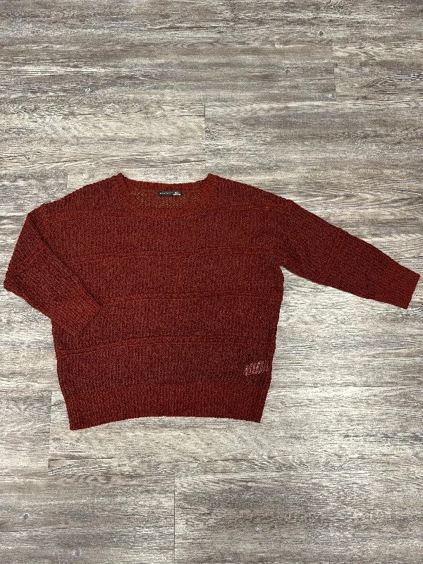 Sweater By Black Tape In Rust, Size: L