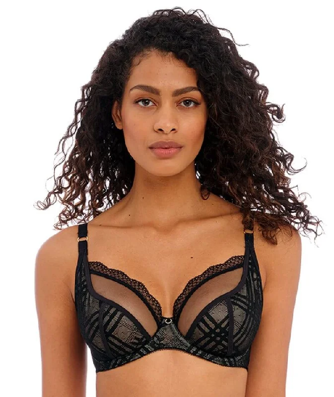 Freya Fatale Underwired Plunge Bra - Noir