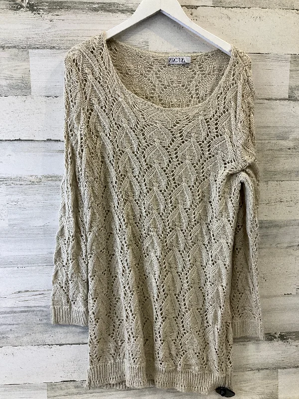 Sweater By Clothes Mentor In Tan, Size: Xl