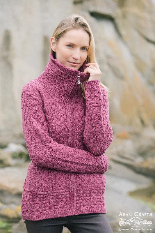 Aran - Louisburgh Sweater - Berry