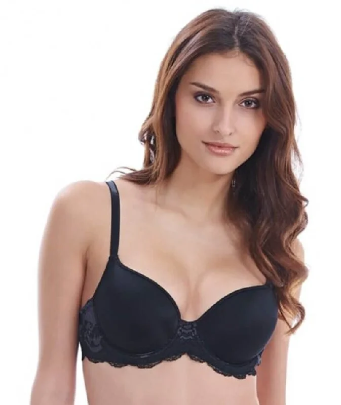 Wacoal Lace Affair Contour Bra - Black/Graphite