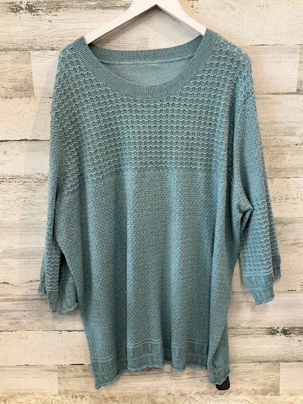 Sweater By Clothes Mentor In Green, Size: 4x