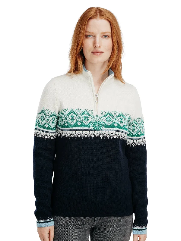 Dale of Norway - Moritz Women's Sweater - Navy/Brightgreen