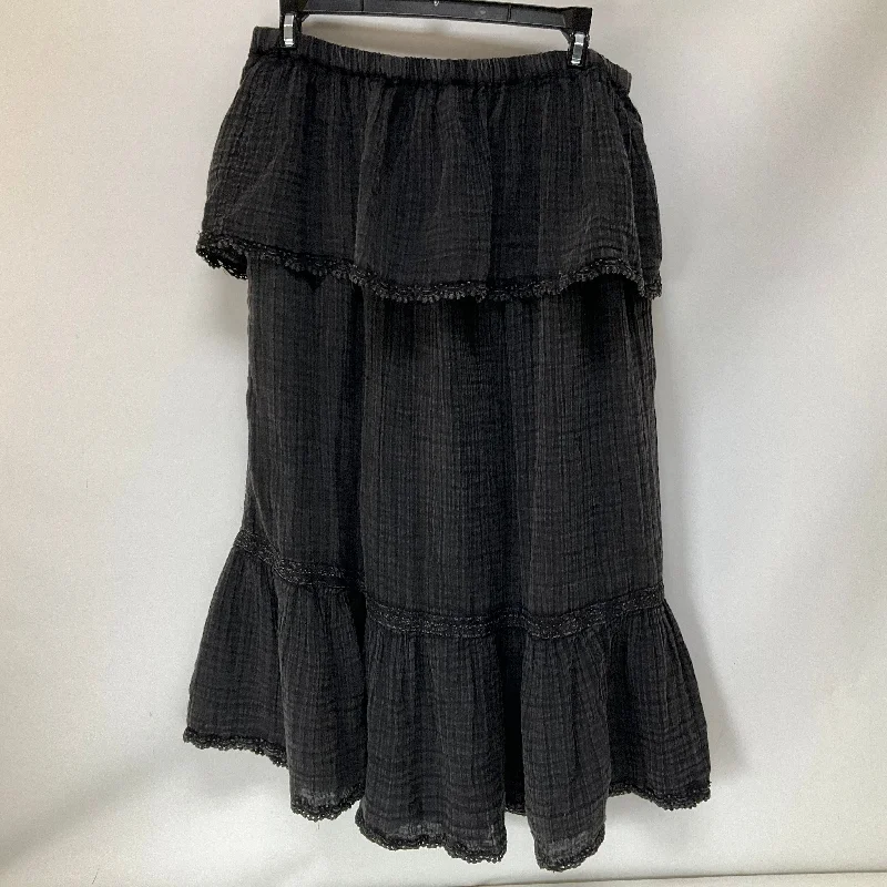 Skirt Maxi By Anthropologie In Black, Size: M