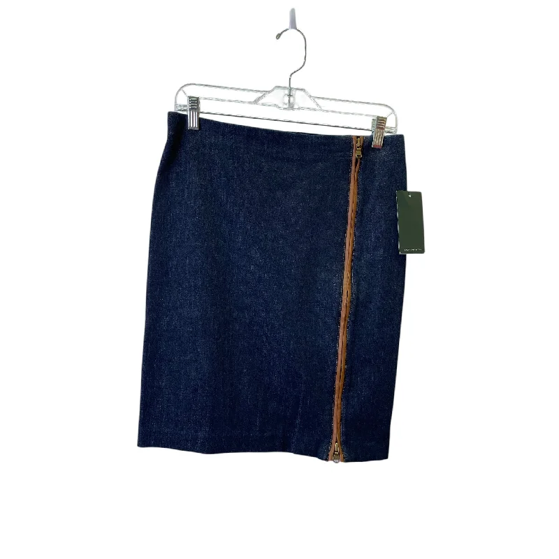 Skirt Mini & Short By Lauren By Ralph Lauren In Blue Denim, Size:4P