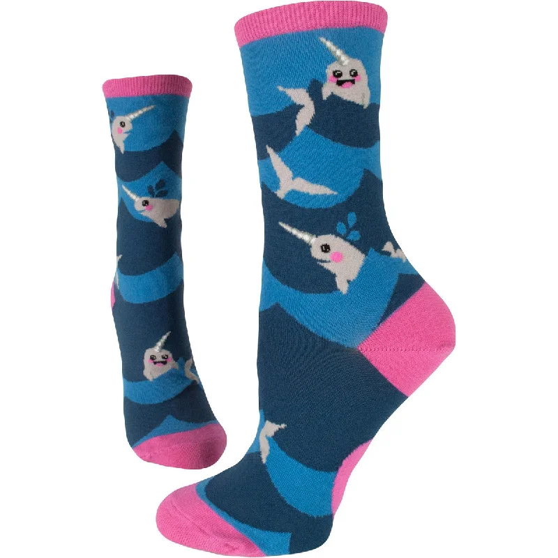 ZZNB-12/24_Women's Lil' Narwhal Crew (Wave)