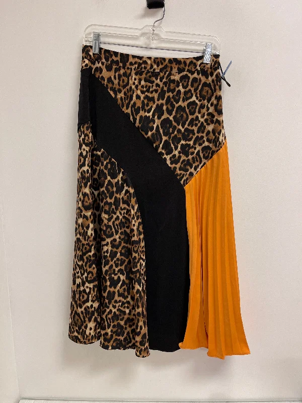 Skirt Midi By Clothes Mentor In Animal Print, Size: 4