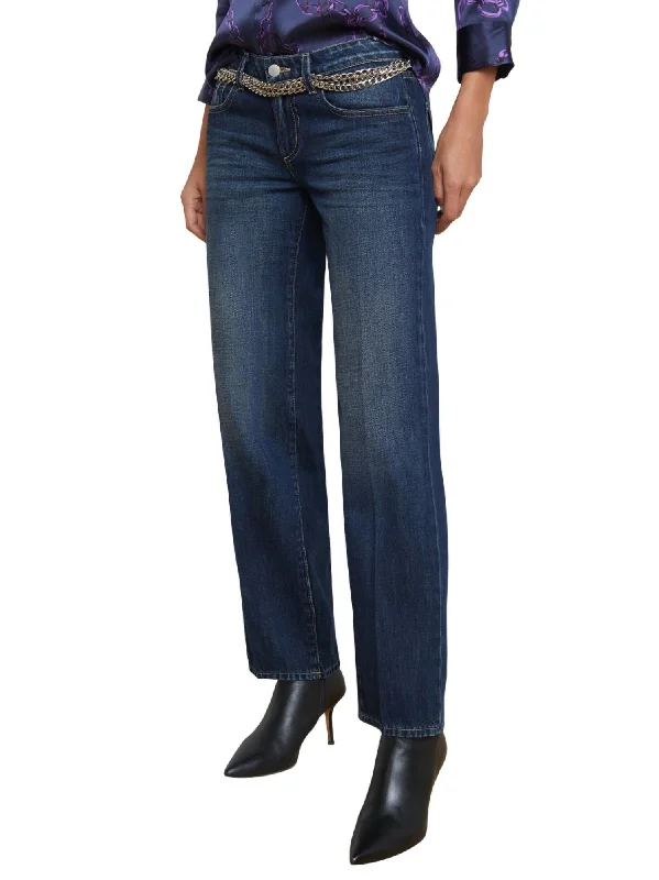 Tatum Low Rise Stovepipe Jean In Merrit