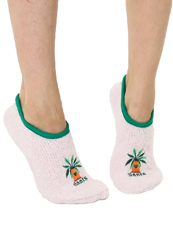 Fuzzy Plant Slippers