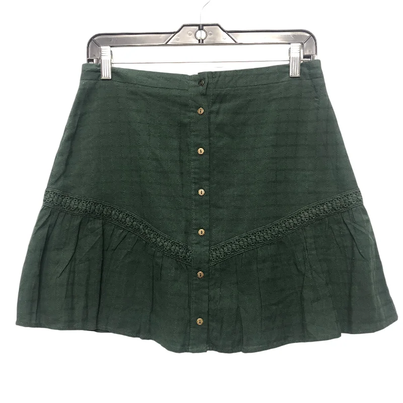 Skirt Mini & Short By Cmc In Green, Size:M