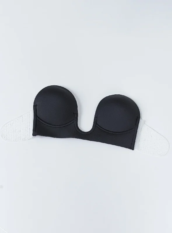 U-Shape Backless Bra Black