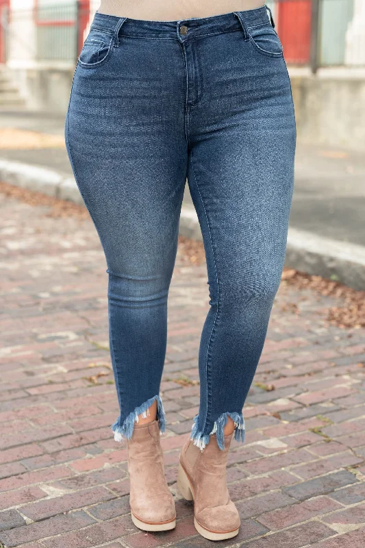 Midday Feeling Jeans, Dark Wash