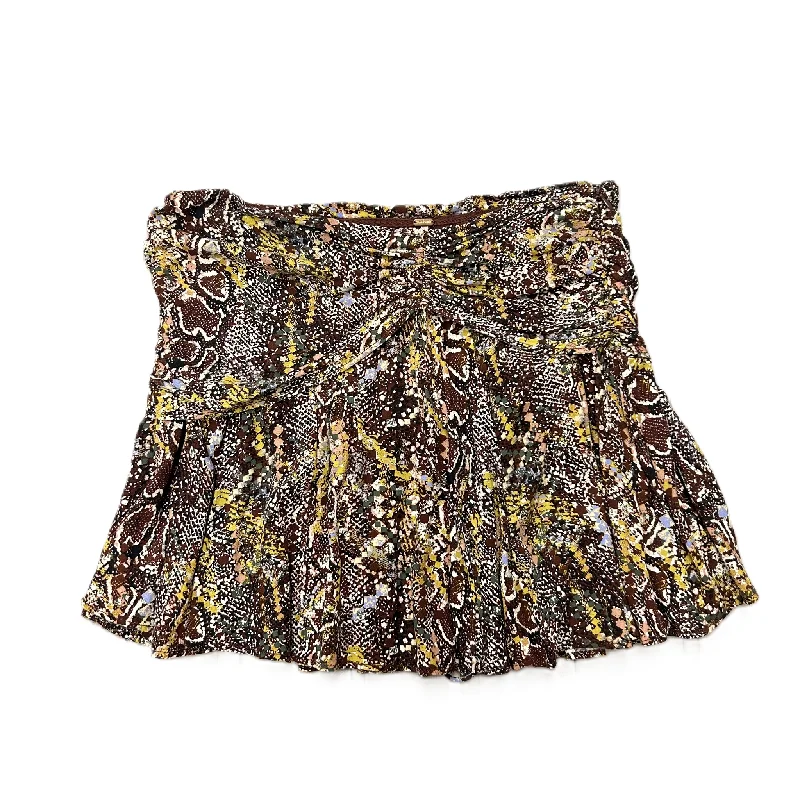 Skirt Mini & Short By Free People In Snakeskin Print, Size: 6