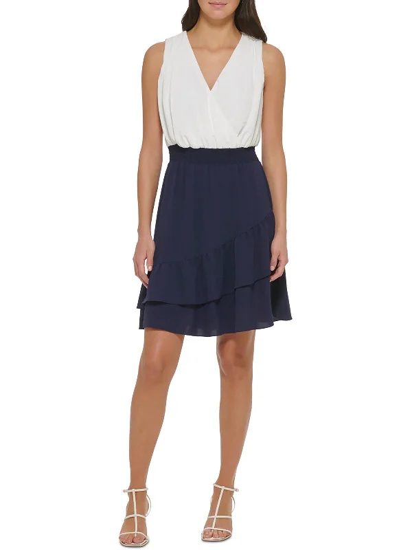 Womens Cocktail Short Fit & Flare Dress