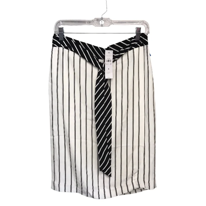 Skirt Midi By Ann Taylor In Striped Pattern, Size:4