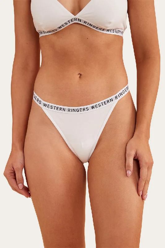 Isla Womens G-String - White