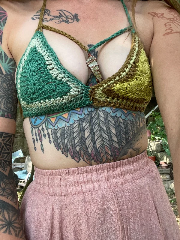 Sm Mossy Wavy Crystal and Vial Collab Bikini Top