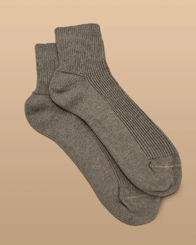 Elastic-Free 100% Organic Cotton Quarter Socks (2 Pairs/Pack)