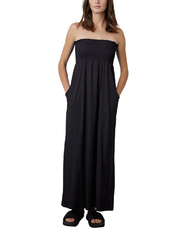 Velvet by Graham & Spencer Jocely Linen-Blend Midi Dress