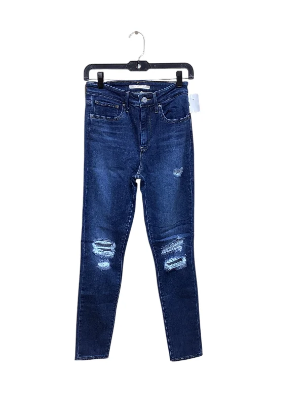 Jeans Skinny By Levis In Blue Denim, Size: 4