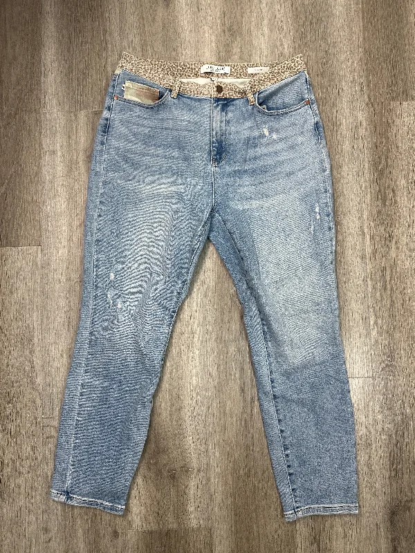 Jeans Straight By Judy Blue In Blue Denim, Size: 12