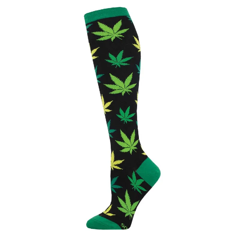 Women's Herb Garden Knee High (Black)