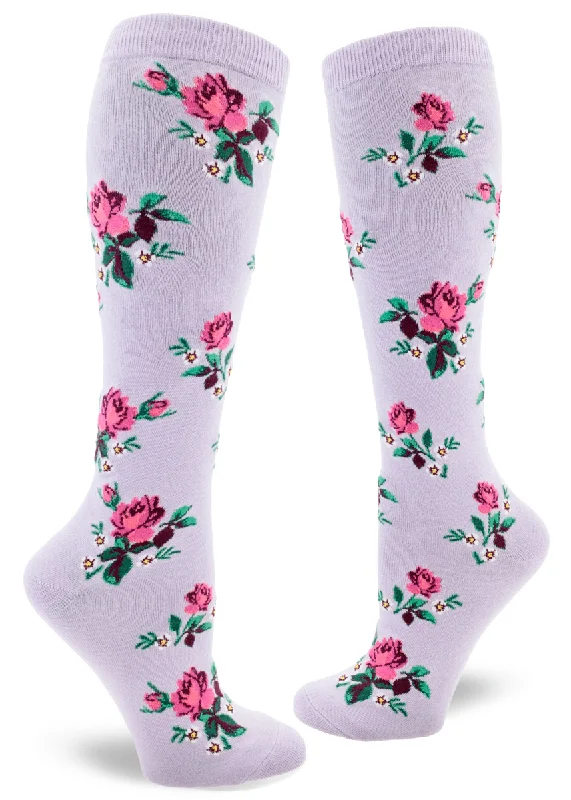 Women's Pink Rose Knee High (Wisteria)