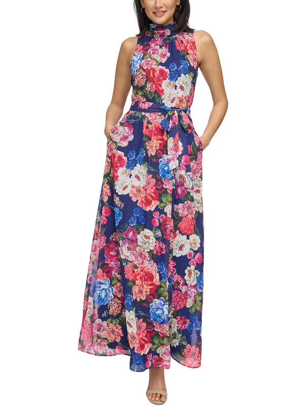 Womens Chiffon Maxi Dress