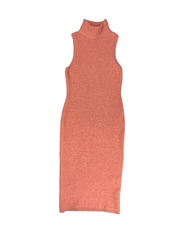 Dress Sweater By Express In Orange, Size: M