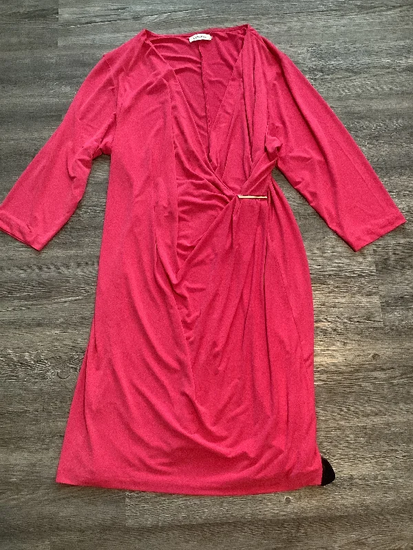 Dress Work By Calvin Klein In Pink, Size: L