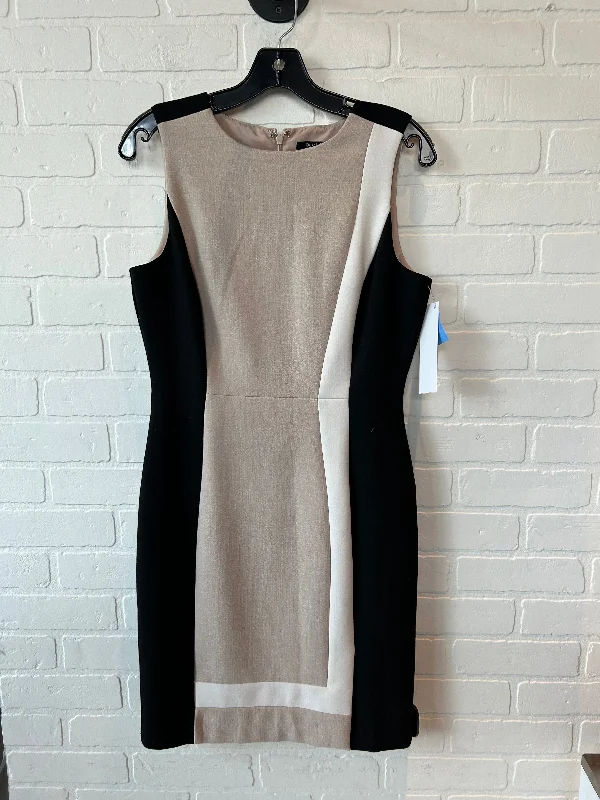 Dress Work By White House Black Market In Black Tan, Size: S