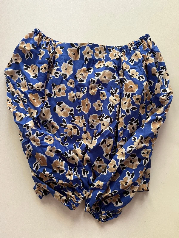 Top Long Sleeve By Ann Taylor In Floral, Size: S