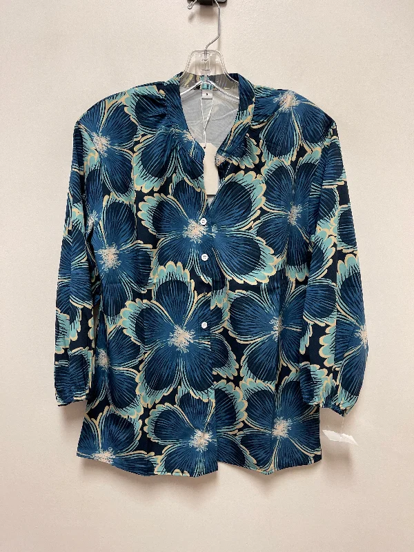 Top Long Sleeve By Clothes Mentor In Blue, Size: S