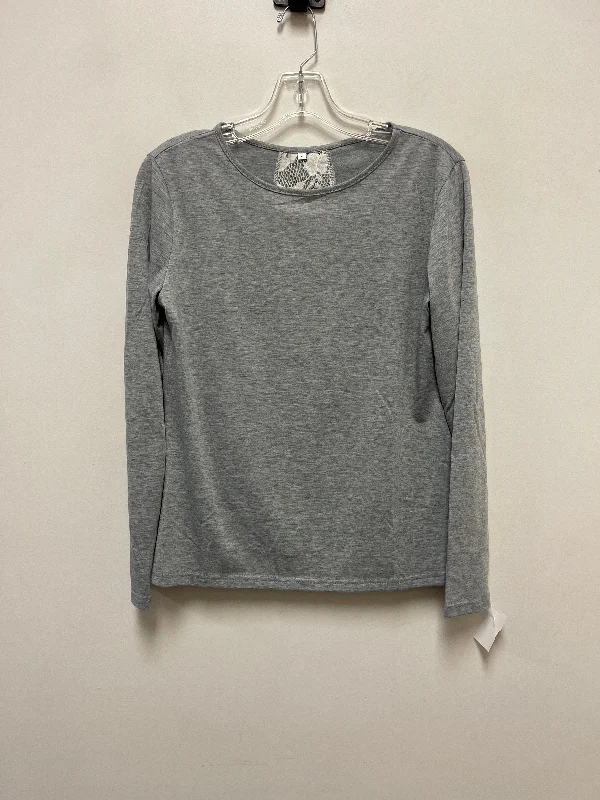 Top Long Sleeve By Clothes Mentor In Grey, Size: S