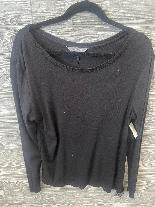 Top Long Sleeve By Daisy Fuentes In Black, Size: Xl