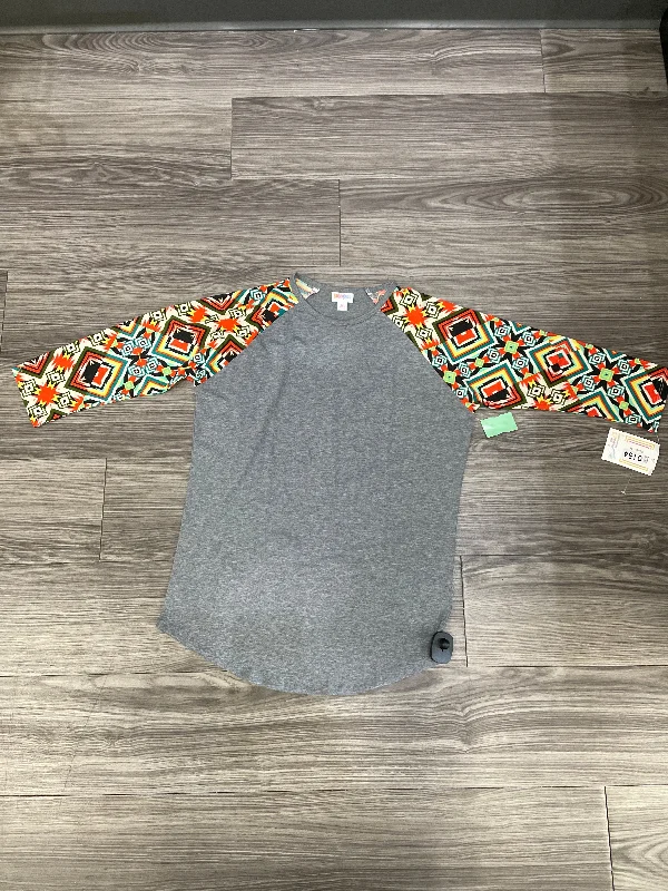 Top Long Sleeve By Lularoe In Grey, Size: M