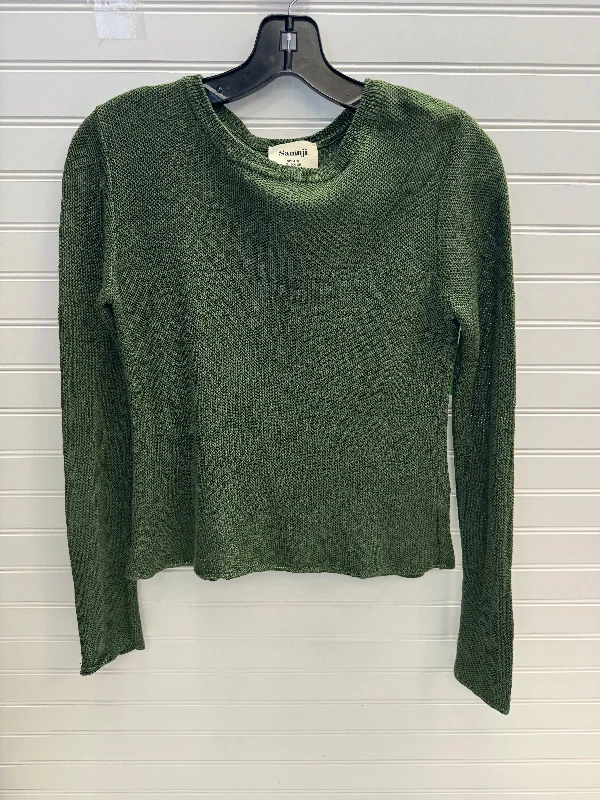 Top Long Sleeve By Samuji In Green, Size: S